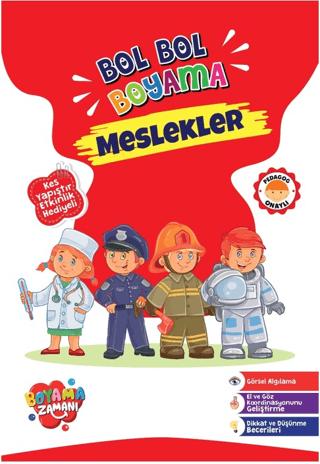 Bol Bol Boyama Serisi-Meslekler | Boyama Zamanı (Ciltsiz) - Resim 1
