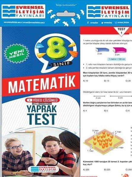 8. Sınıf Matematik Yeni Nesil Yaprak Test | Evrensel İletişim Yayınları (İnce Kapak) - Resim 1