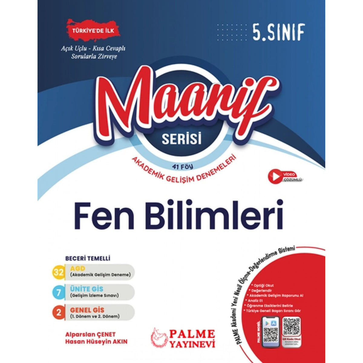 Palme 5.Sınıf Maarif Serisi Fen Bilimleri Haftalık Deneme (41 Föy) kitap kapağı