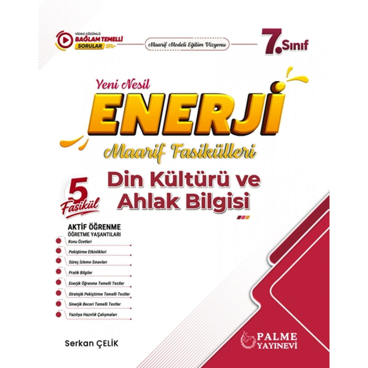 Palme 7.Sınıf Enerji Din Kültürü ve Ahlak Bilgisi Yeni Nesil Maarif Fasikülleri (5 Fasikül) kitap kapağı