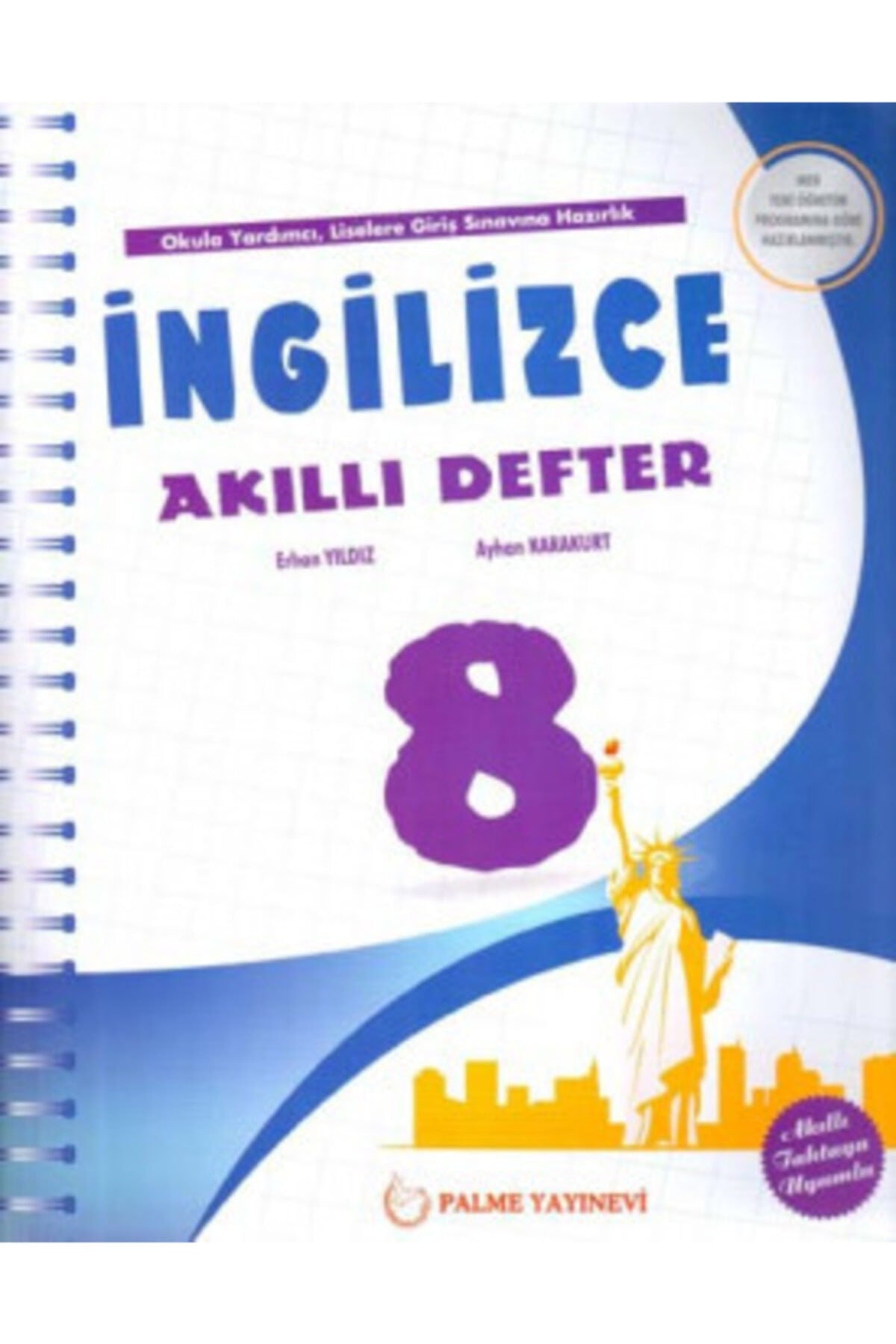 Palme Yayınları 8. Sınıf Ingilizce Akıllı Defter - Erhan Yıldız kitap kapağı