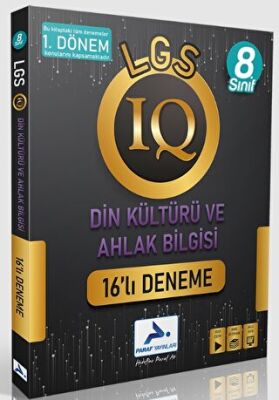 8.Sınıf LGS 1.Dönem IQ Din Kültürü ve Ahlak Bilgisi 16'lı Deneme - Kolektif kitap kapağı