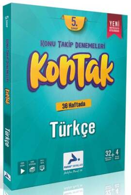 Paraf Yayınları 5. Sınıf Kontak 36 Haftada Türkçe - Kolektif kitap kapağı