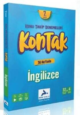 Paraf Yayınları 7. Sınıf Kontak İngilizce Denemeleri - Kolektif kitap kapağı