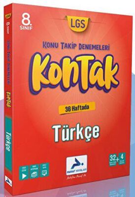 Paraf 8. Sınıf Türkçe 36 Kontak Deneme - Kolektif kitap kapağı