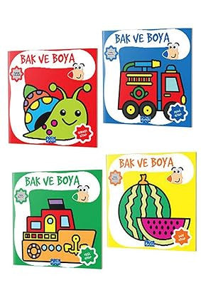 Parıltı Yayınları Bak Ve Boya Seti 4 Kitap kitap kapağı