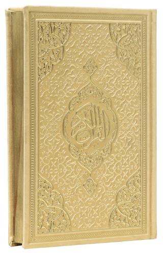 Orta Boy Bilgisayar Hatlı Arapça Tepe Varaklı Termo Deri Kuran-ı Kerim Gold (14810) | Furkan Neşriyat (Ciltli) - Resim 1