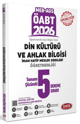 ÖABT MEB-AGS Din Kültürü ve Ahlak Bilgisi İmam Hatip Meslek Dersleri Öğretmenliği Tamamı Çözümlü 5 Deneme Sınavı