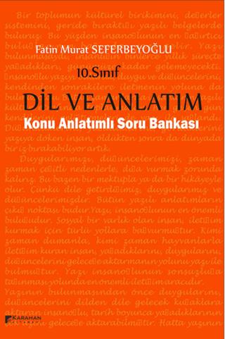 10. Sınıf Dil ve Anlatım Konu Anlatımlı Soru Bankası