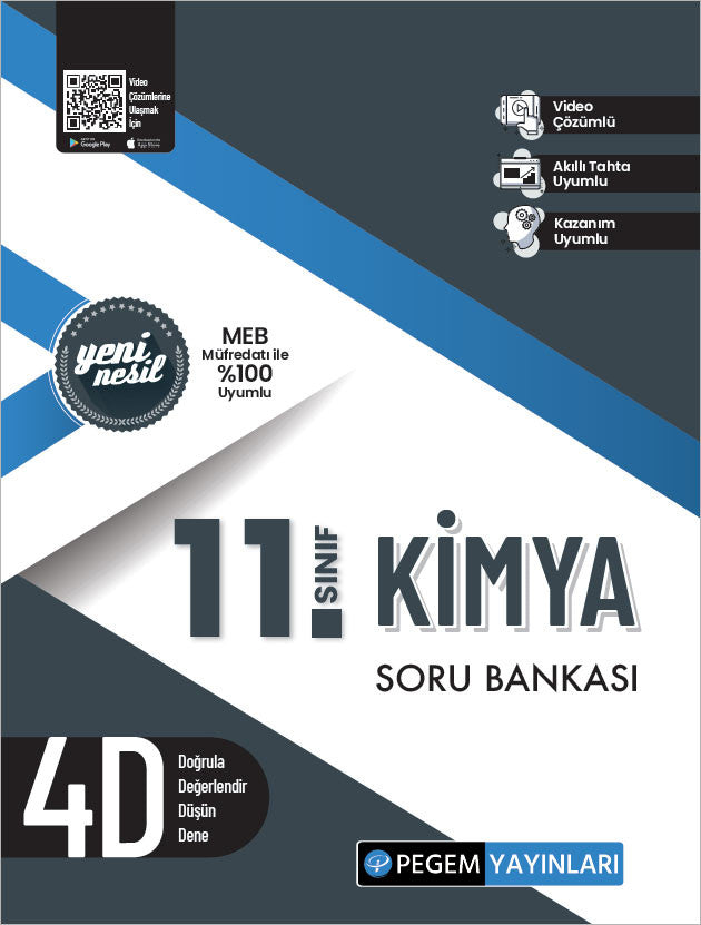 Pegem 11. Kimya Soru Bankası kitap kapağı
