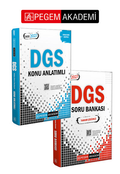 PEGEM AKADEMİ 2027 DGS Konu Anlatımlı (Video Ders Hediyeli) + 2027 DGS Tamamı Çözümlü Soru Bankası S kitap kapağı