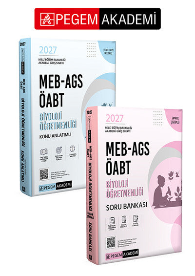 PEGEM AKADEMİ 2027 MEB-AGS ÖABT Biyoloji Öğretmenliği Konu Anlatımlı + 2027 MEB-AGS ÖABT Biyoloji Öğ kitap kapağı