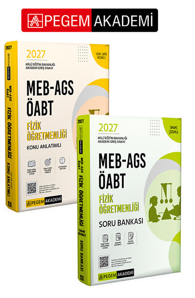 PEGEM AKADEMİ 2027 MEB-AGS ÖABT Fizik Öğretmenliği Konu Anlatımlı + 2027 MEB-AGS ÖABT Fizik Öğretmen kitap kapağı