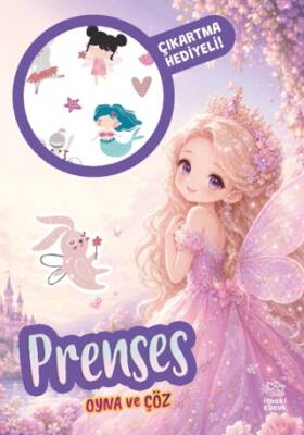 Prenses - Oyna ve Çöz Çıkartmalı Etkinlik Kitabı - Kolektif kitap kapağı