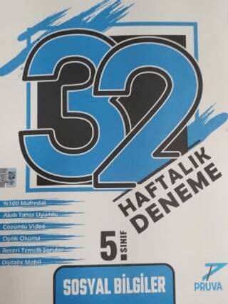 Pruva 5. Sınıf Sosyal 32 Haftalık Deneme - Kolektif kitap kapağı