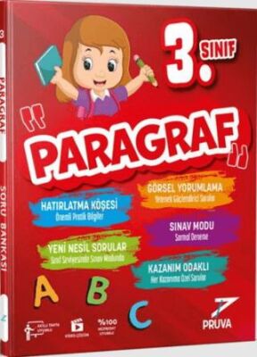 3. Sınıf Paragraf Soru Bankası Pruva Akademi - Kolektif kitap kapağı