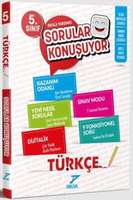 Pruva Akademi 2025 5. Sınıf Türkçe Sorular Konuşuyor Güncel Müfredat - Kolektif kitap kapağı
