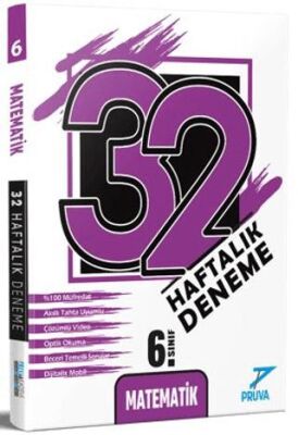 6. Sınıf Matematik 32 Haftalık Deneme - Kolektif kitap kapağı