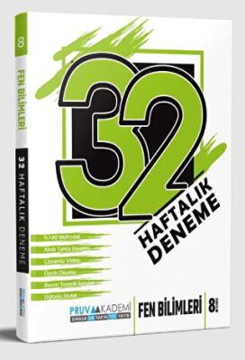 8. Sınıf Fen Bilimleri 32 Haftalık Deneme - Kolektif kitap kapağı