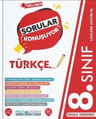8. Sınıf Türkçe Sorular Konuşuyor Soru Bankası - Kolektif kitap kapağı