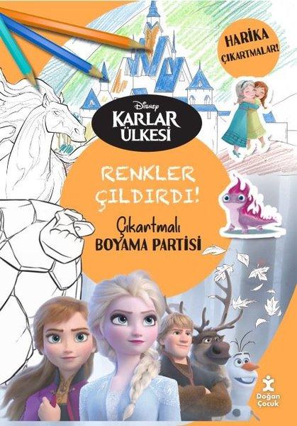 Disney Karlar Ülkesi Renkler Çıldırdı! Çıkartmalı Boyama Partisi | Doğan Çocuk (İnce Kapak) - Resim 1