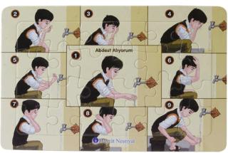 Ahmet Abdest Alıyor 24 Parça Yapboz | Hayrat Neşriyat - Resim 1