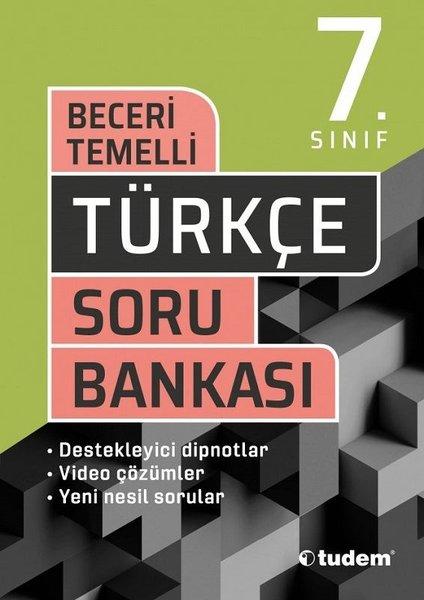 7.Sınıf Türkçe Beceri Temelli Soru Bankası | Tudem Yayınları - Ders Kitapları (İnce Kapak) - Resim 1