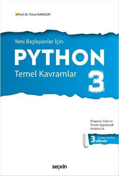 Python 3 - Timur Karaçay kitap kapağı
