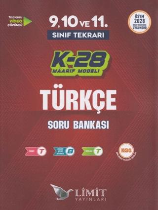 TYT 9. 10. ve 11. Sınıf Tekrarı Türkçe K-28 Maarif Model Soru Bankası | Limit Yayınları (Ciltsiz) - Resim 1