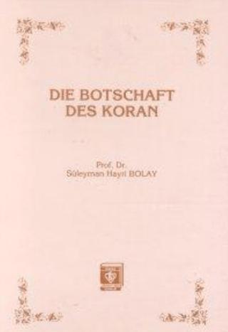 Die Botschaft Des Koran | Türkiye Diyanet Vakfı Yayınları (Ciltsiz) - Resim 1