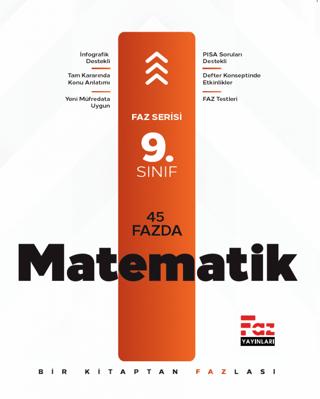 9. Sınıf Matematik Defteri | Faz Yayınları (Ciltsiz) - Resim 1