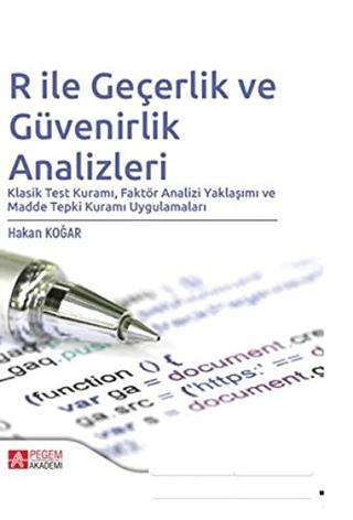 R ile Geçerlik ve Güvenirlik Analizleri | Pegem Akademi Yayıncılık (Ciltsiz) - Resim 1