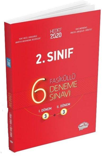 Hedef 2020 2.Sınıf 6 Fasiküllü Deneme Sınavı 3+3 | Editör (İnce Kapak) - Resim 1