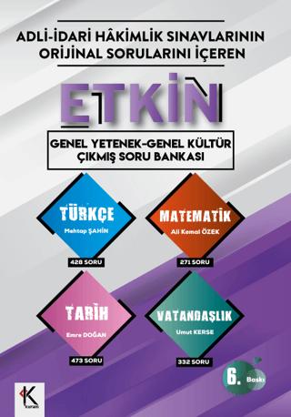 2026 Etkin Genel Yetenek - Genel Kültür Çıkmış Soru Bankası