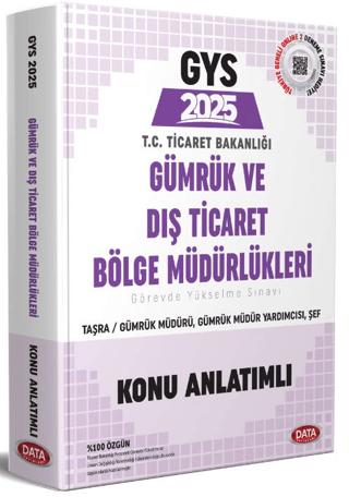GYS Gümrük ve Dış Ticaret Bölge Müdürlükleri Taşra Müdür - Müdür Yardımcısı - Şef Konu Anlatımlı | Data Yayınları (Ciltsiz) - Resim 1
