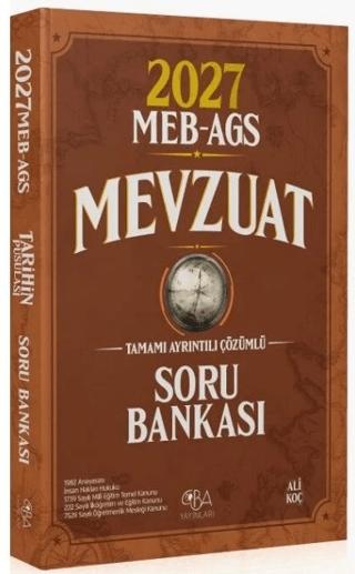 2027 MEB-AGS Mevzuat Soru Bankası Çözümlü | CBA Akademi (Ciltsiz) - Resim 1