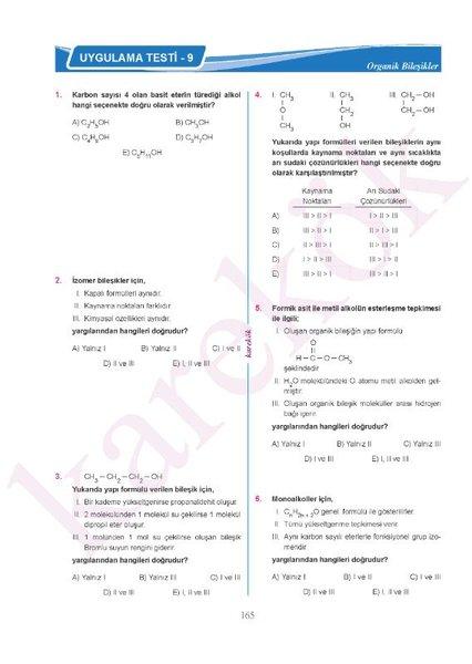 YKS Organik Kimya Soru Bankası 2.Oturum | Karekök Eğitim Yayın (İnce Kapak) - Resim 7