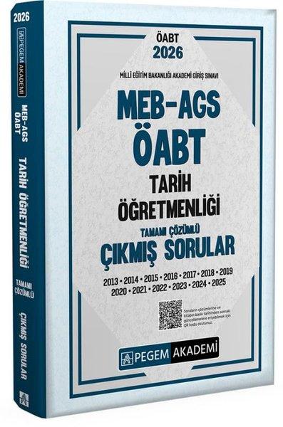 2026 MEB AGS ÖABT Tarih Öğretmenliği Tamamı Çözümü Çıkmış Sorular | Pegem Akademi Yayıncılık (İnce Kapak) - Resim 1
