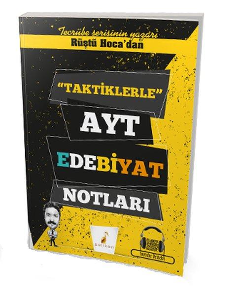 Rüştü Hoca'dan Taktiklerle AYT Edebiyat Notları | Pelikan Yayınları (İnce Kapak) - Resim 1