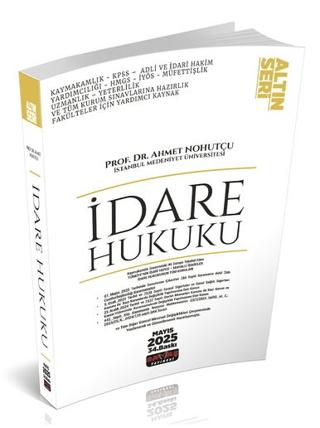 İdare Hukuku Konu Anlatımı Altın Seri | Savaş Yayınevi (Ciltsiz) - Resim 1