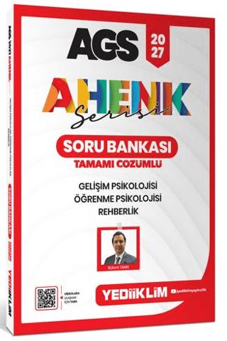 2027 AGS Ahenk Serisi Gelişim Psikolojisi, Öğrenme Psikolojisi ve Rehberlik Tamamı Çözümlü Soru Bankası | Yediiklim Yayınları (Ciltsiz) - Resim 1