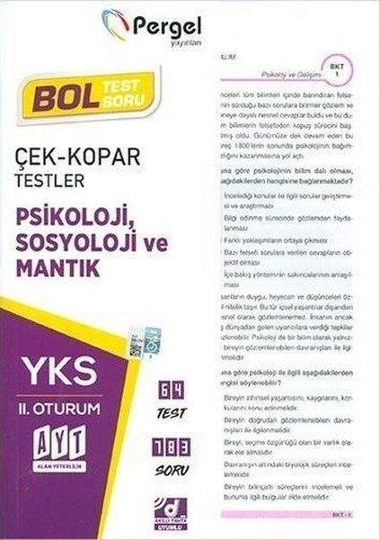 AYT Psikoloji Sosyoloji ve Mantık Çek Kopar Testler | Pergel (İnce Kapak) - Resim 1