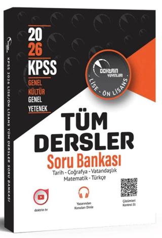 2026 KPSS Lise Önlisans Genel Kültür Yetenek Tüm Dersler Tek Kitap Soru Bankası