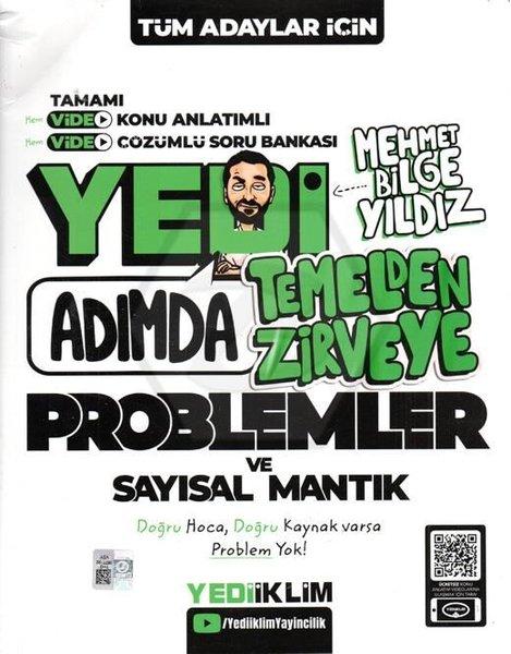 Tüm Adaylar için Yedi Adımda Temelden Zirveye Problemler ve Sayısal Mantık Video Konu Anlatımlı Soru Bankası | Yediiklim Yayınları (İnce Kapak) - Resim 1