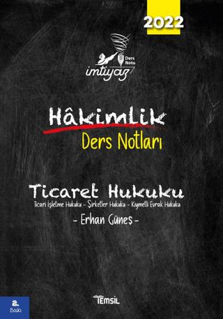 İmtiyaz Ticaret Hukuku - Hakimlik Ders Notları | Temsil Kitap (Ciltsiz) - Resim 1