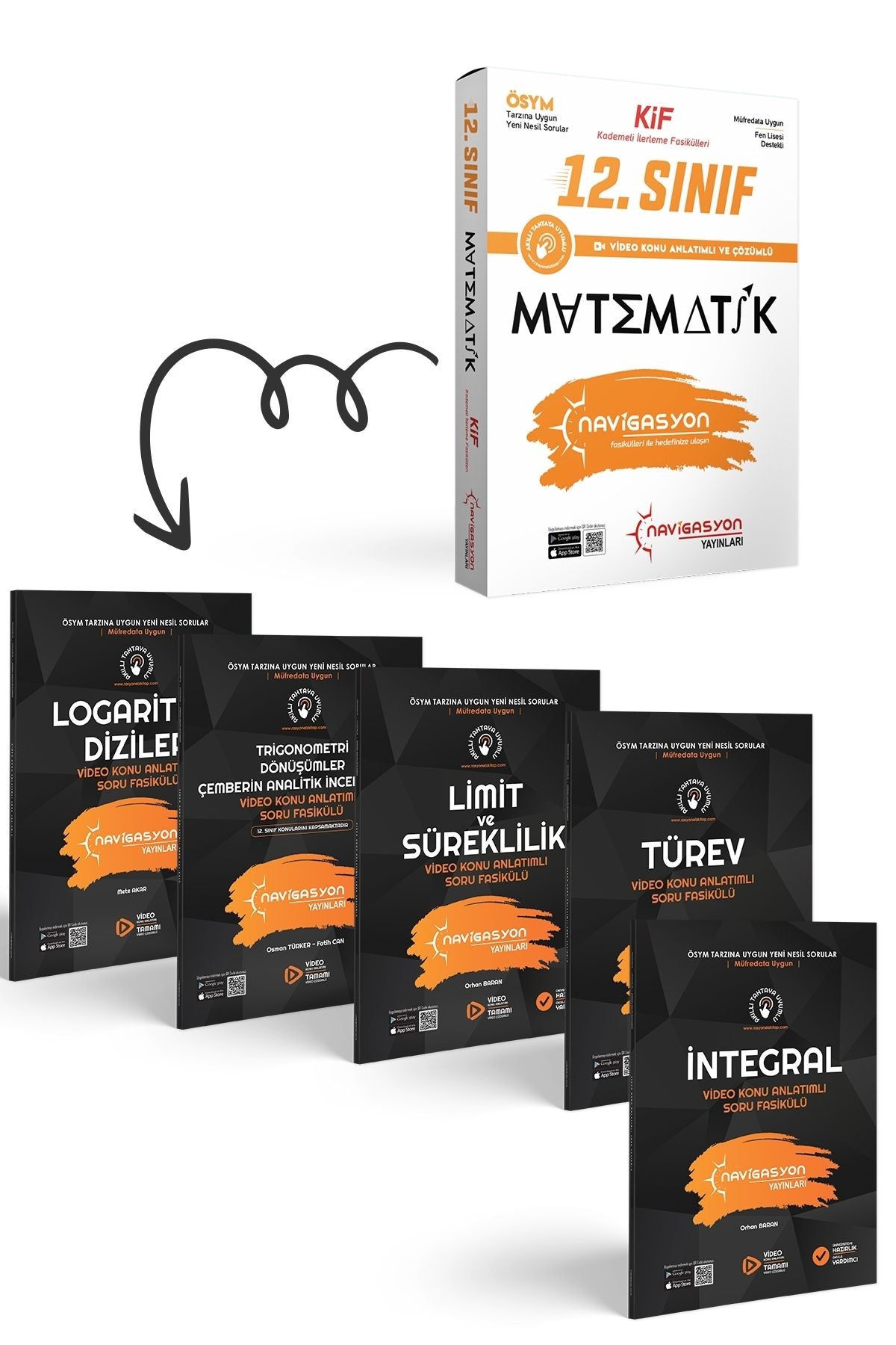 Rasyonel Yayınları 12. Sınıf Matematik Kif Seti (Kademeli İlerleme Fasikülleri) - Kolektif kitap kapağı