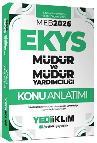 2026 MEB EKYS Müdür ve Müdür Yardımcılığı Konu Anlatımı | Yediiklim Yayınları (Ciltsiz) - Resim 1