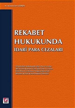 Rekabet Hukukunda İdari Para Cezaları - Kazım E. Gönen kitap kapağı