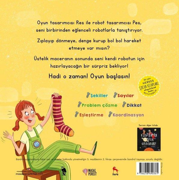Robotlar da Çorap Giyer | Masalperest (İnce Kapak) - Resim 2