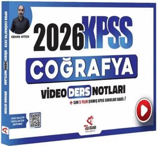2026 KPSS Coğrafya Video Ders Notları | Tekrar Akademi Yayınları (Ciltsiz) - Resim 1